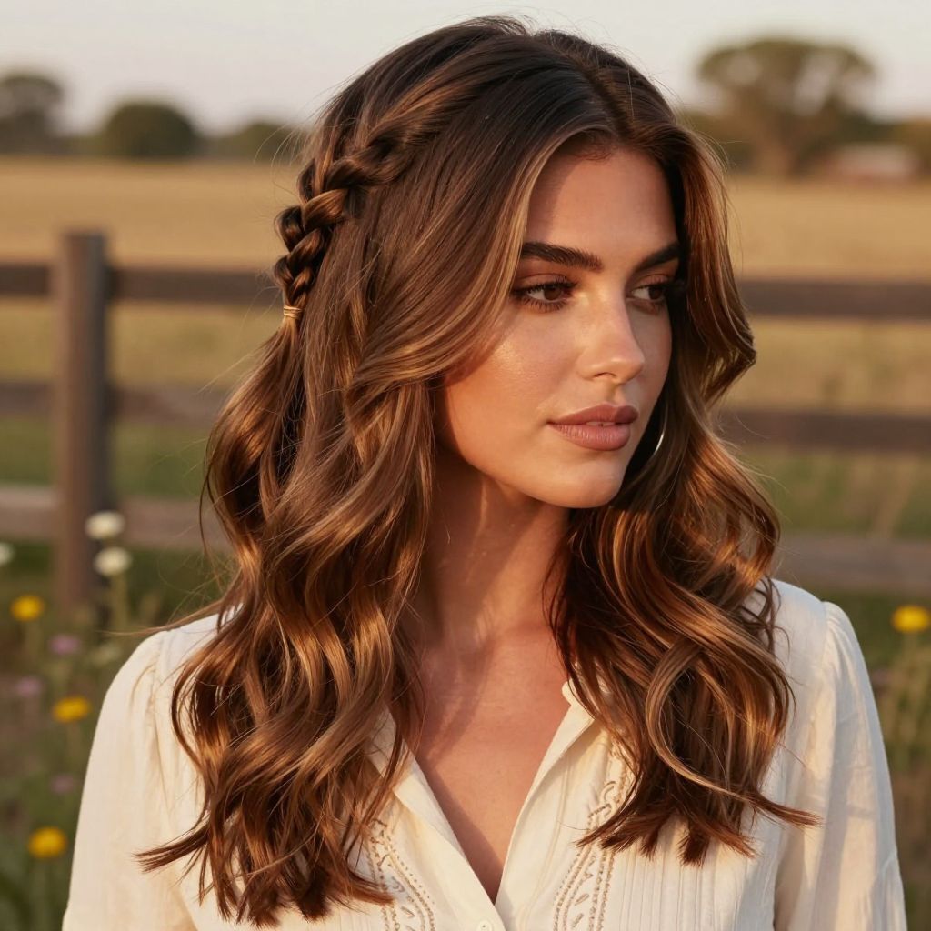 Half-Up Western Twist