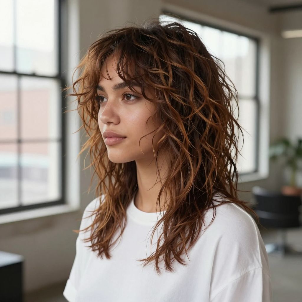 Crimped Messy Shaggy Layers