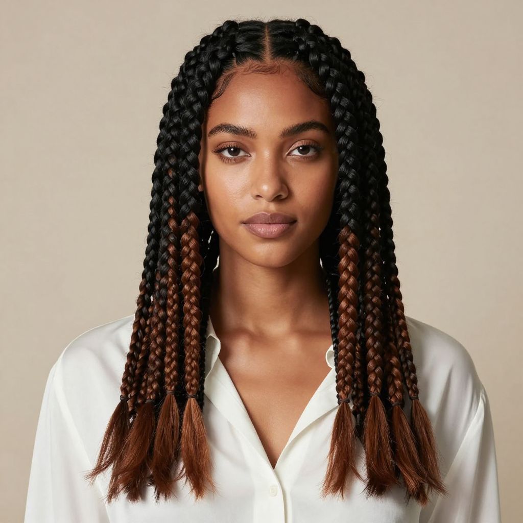 Two-Tone Crochet Braids