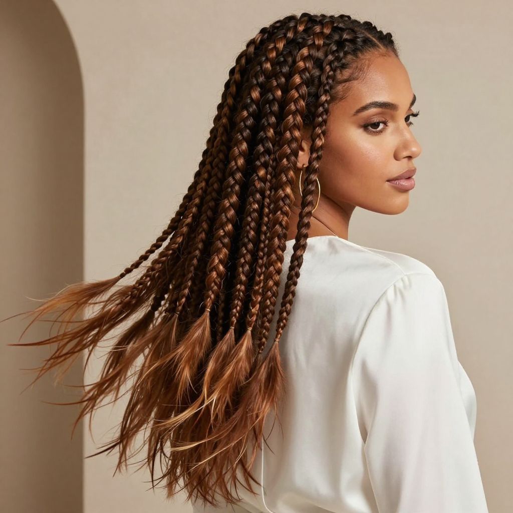Long Crochet Feathered Braids