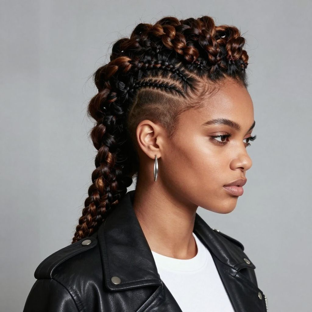 Mohawk Style Crochet Braids