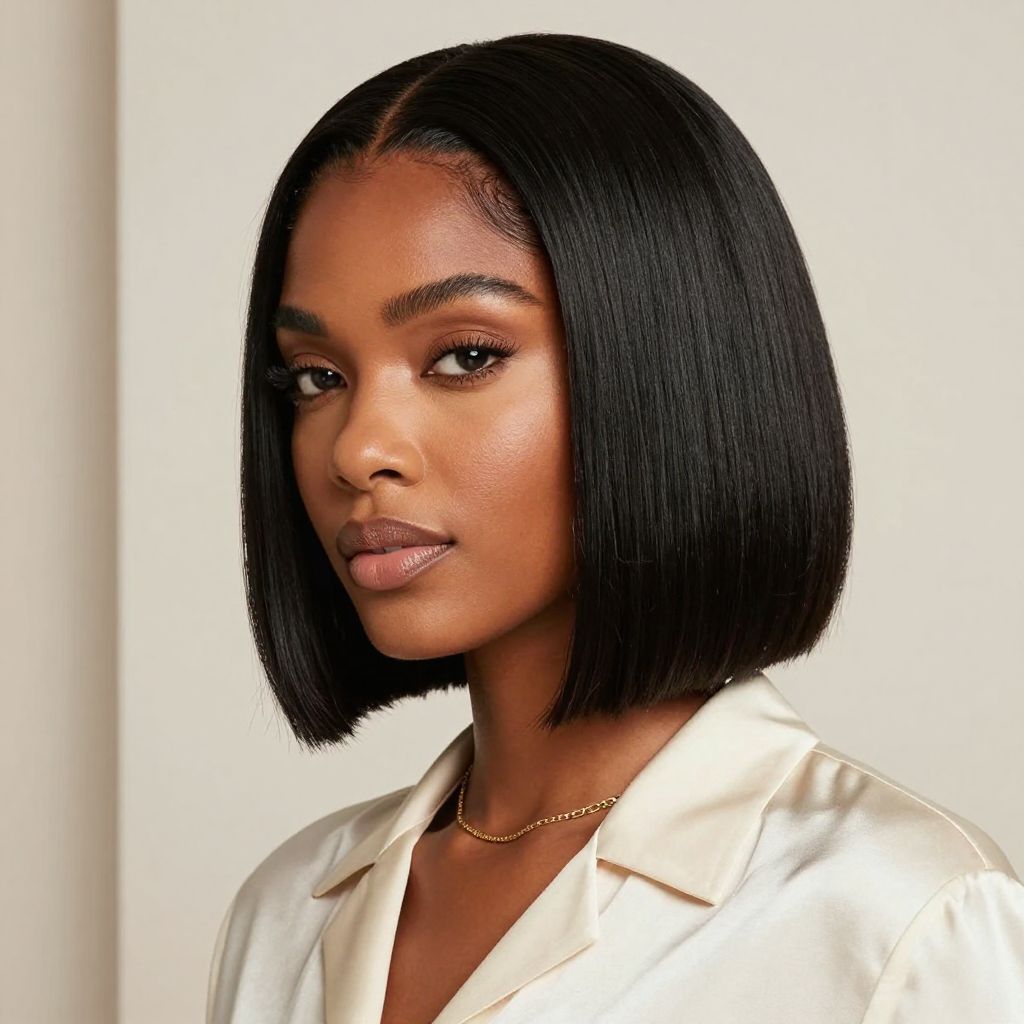 Sleek Crochet Straight Bob