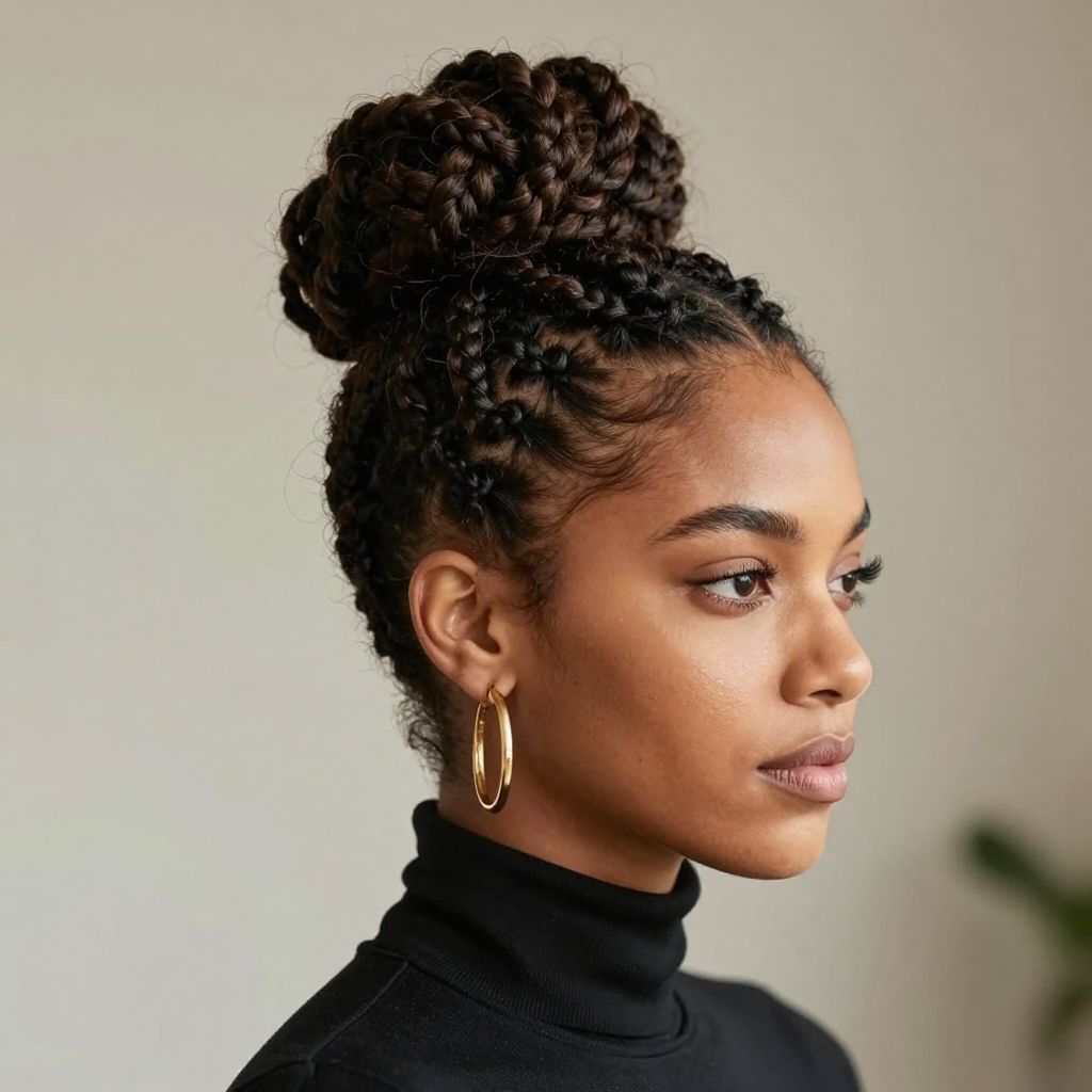 Crochet Faux Locs Bun