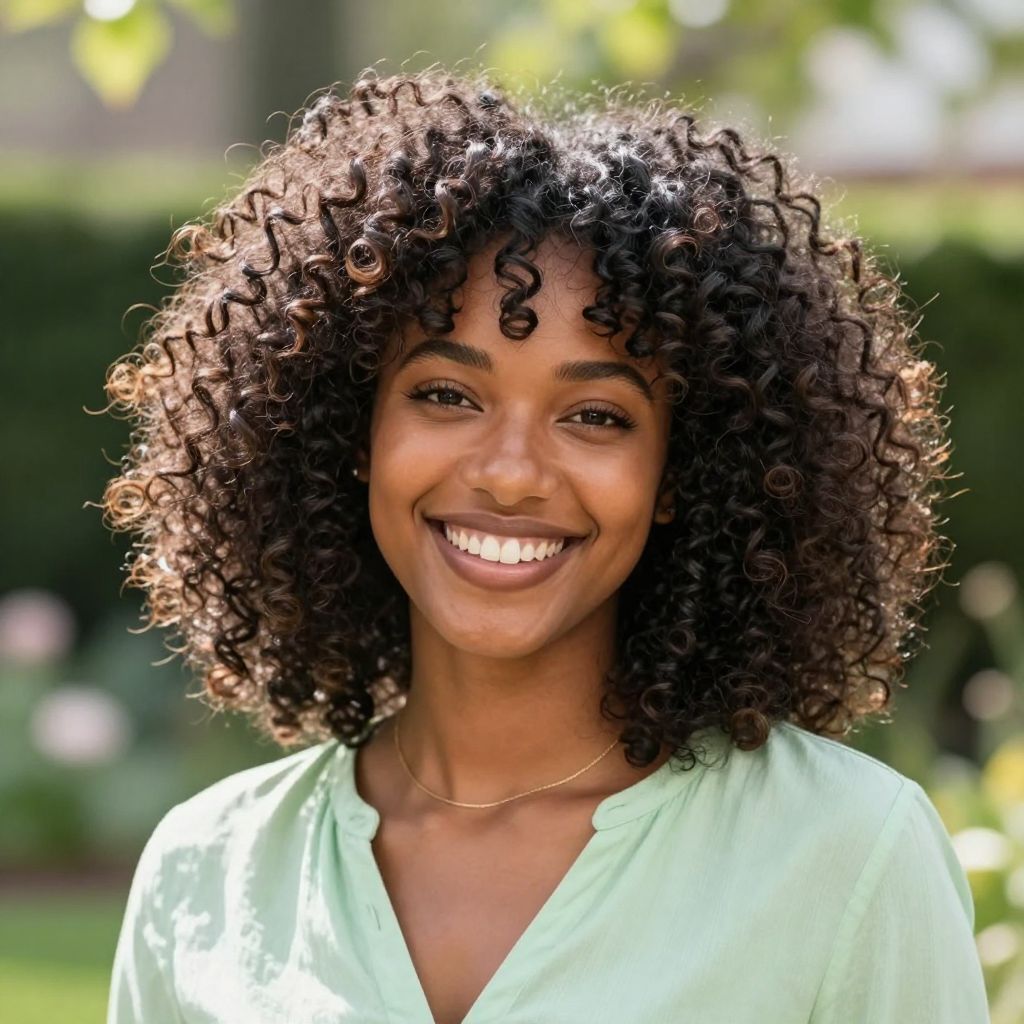 Wash and Go with Popcorn Curls