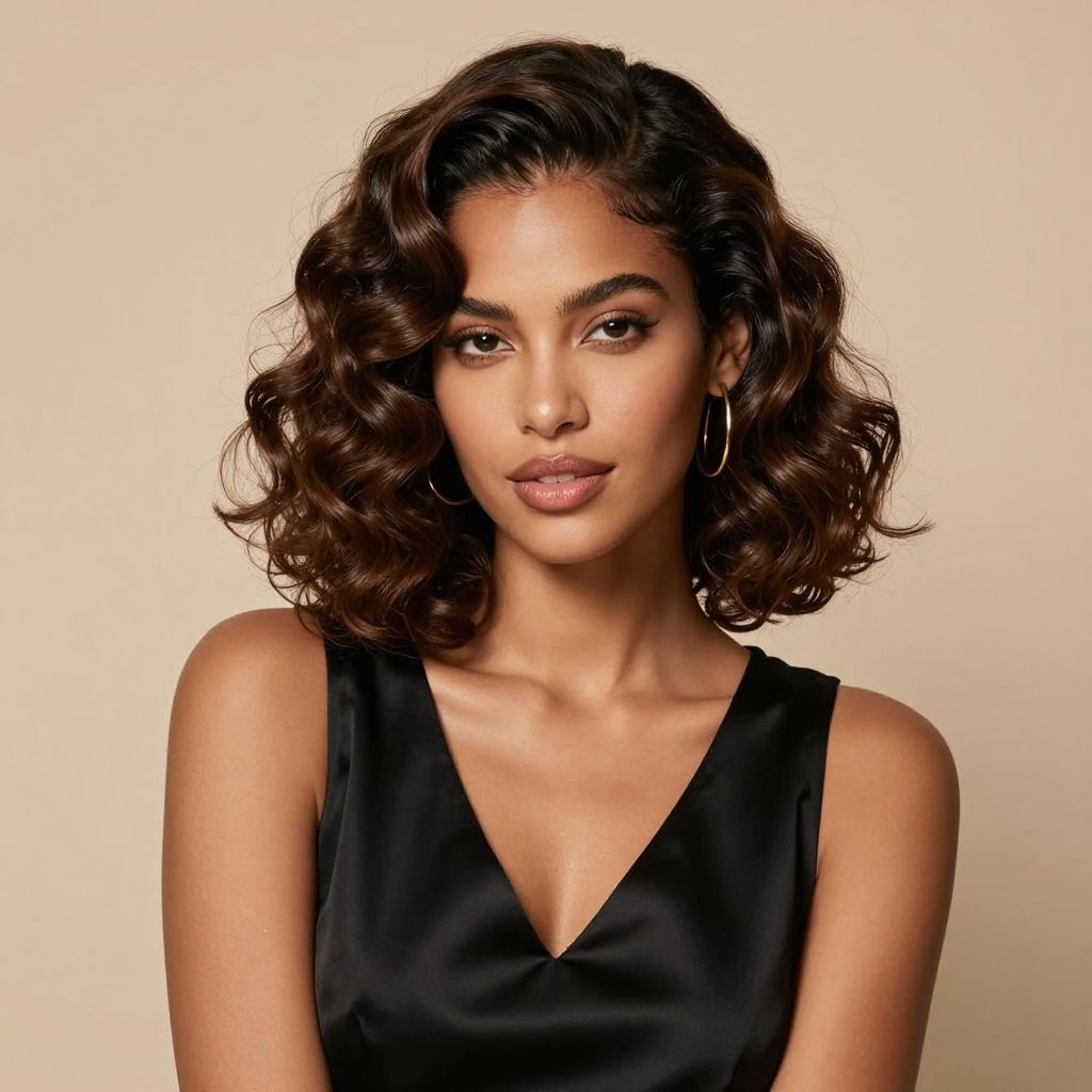 Finger Waves on Naturally Curly Hair