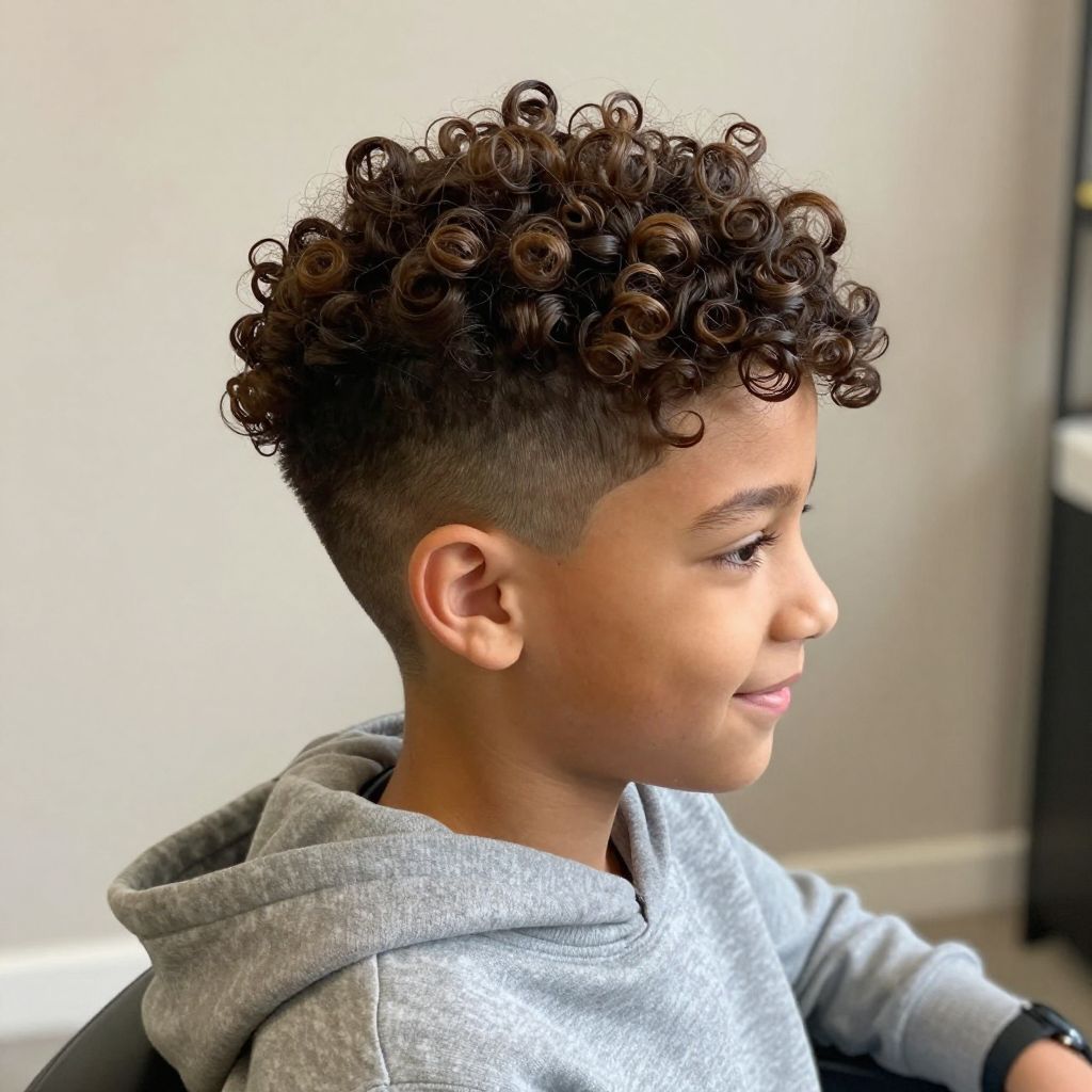 Playful Tapered Curls