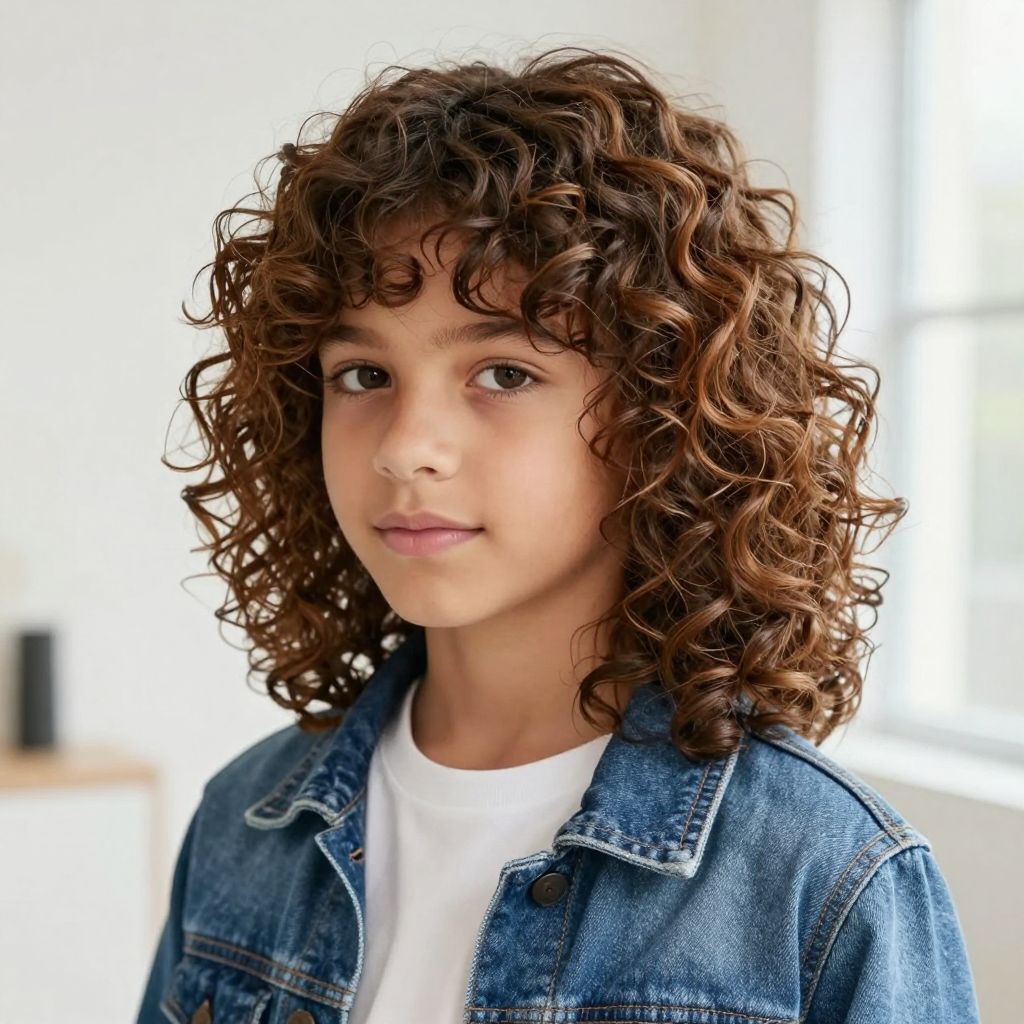 Medium Length Layered Curls