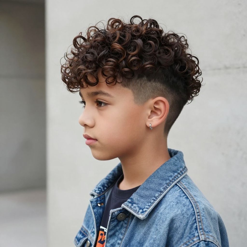 Messy Curls with Undercut