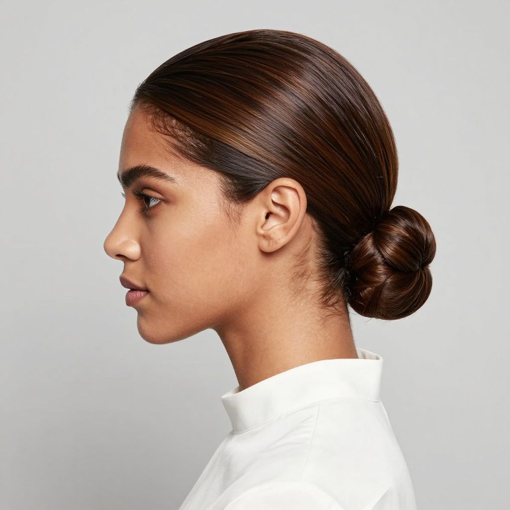 Low Slicked Bun