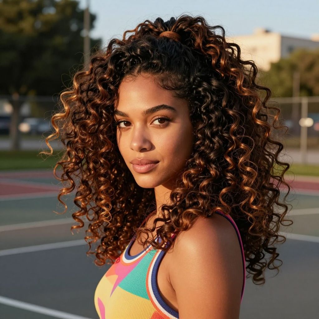Curly High Ponytail