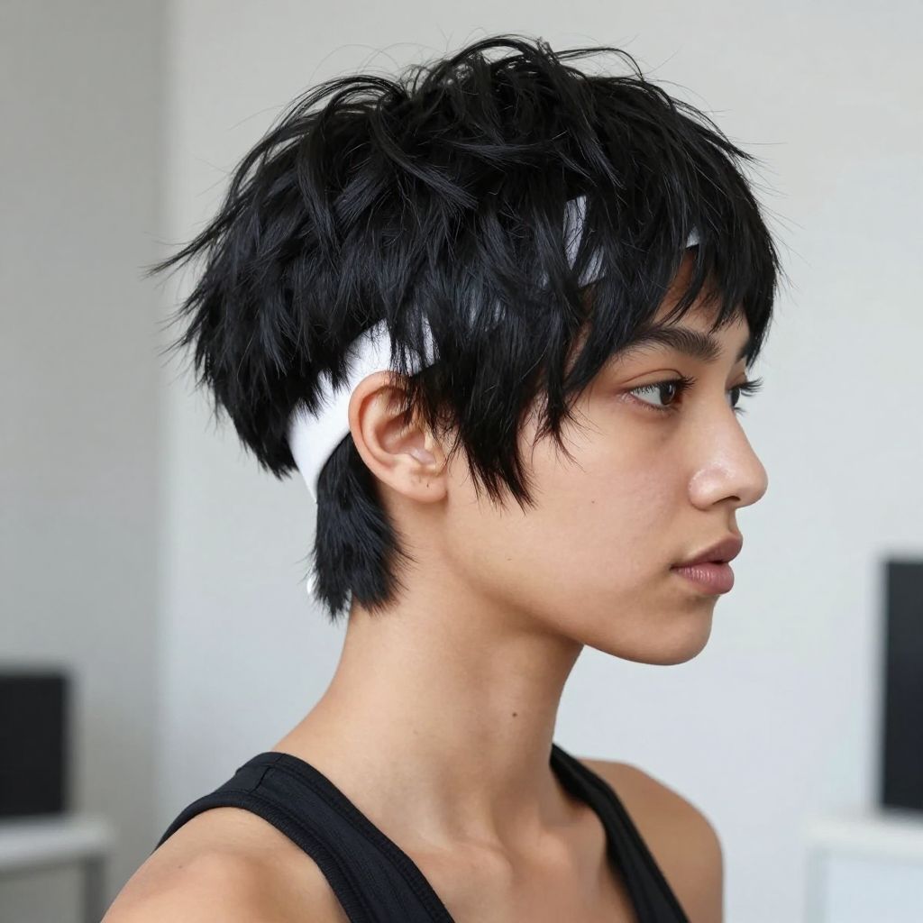 Pixie Cut with Headband