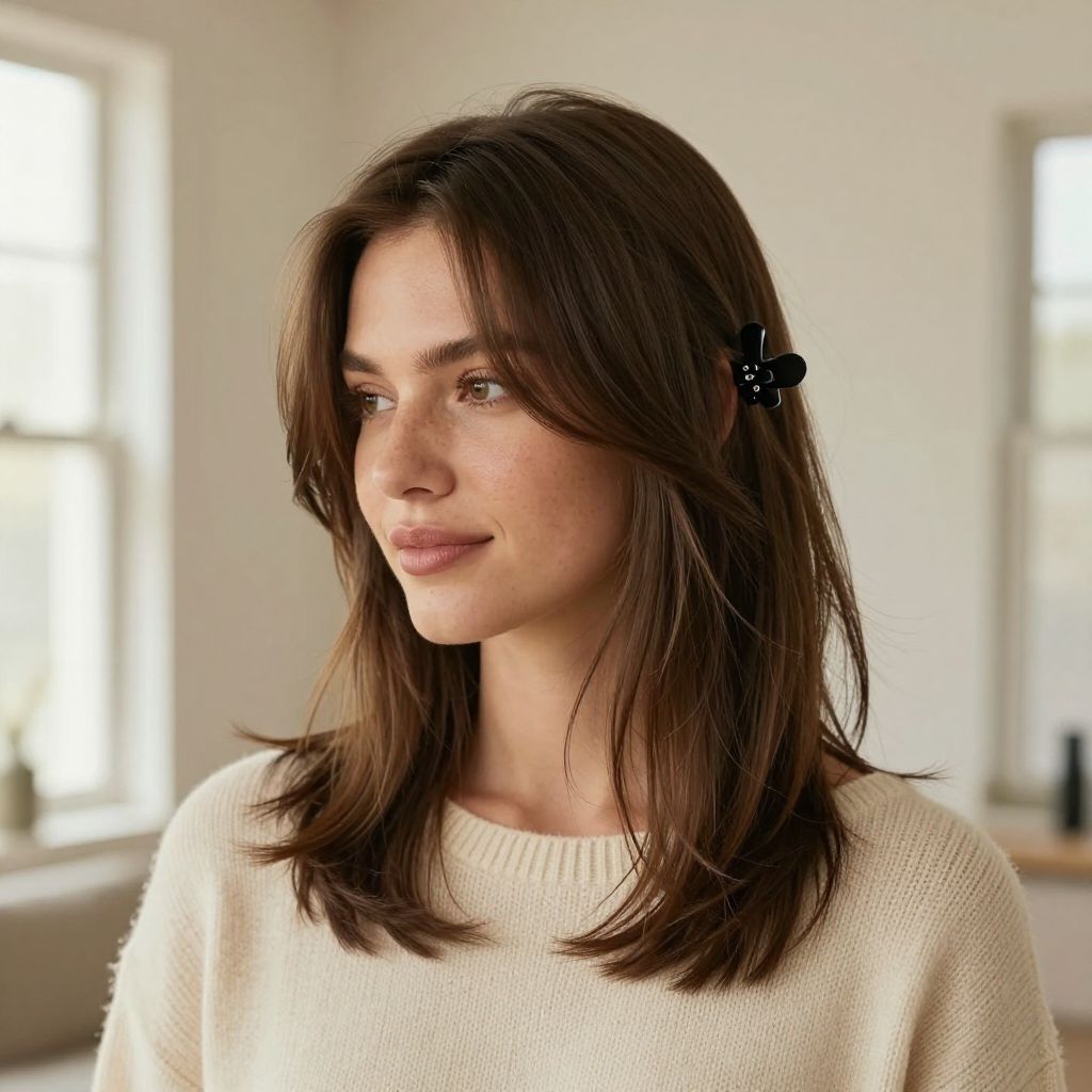 Casual Side Swept Clip Up
