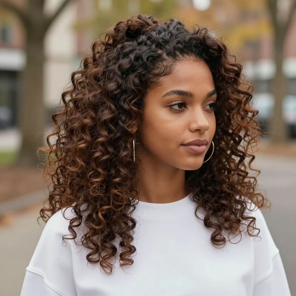 Curly Puff Ponytail