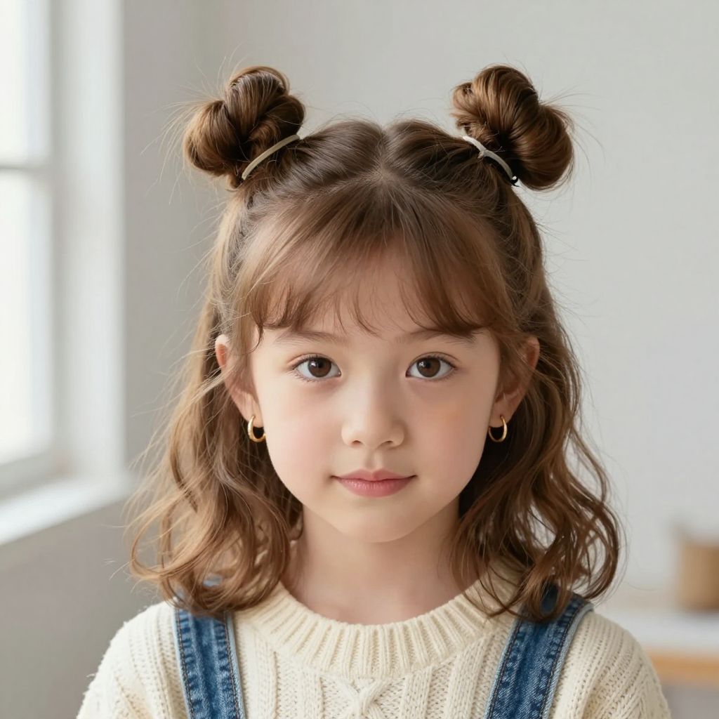 Mini Space Buns hairstyle