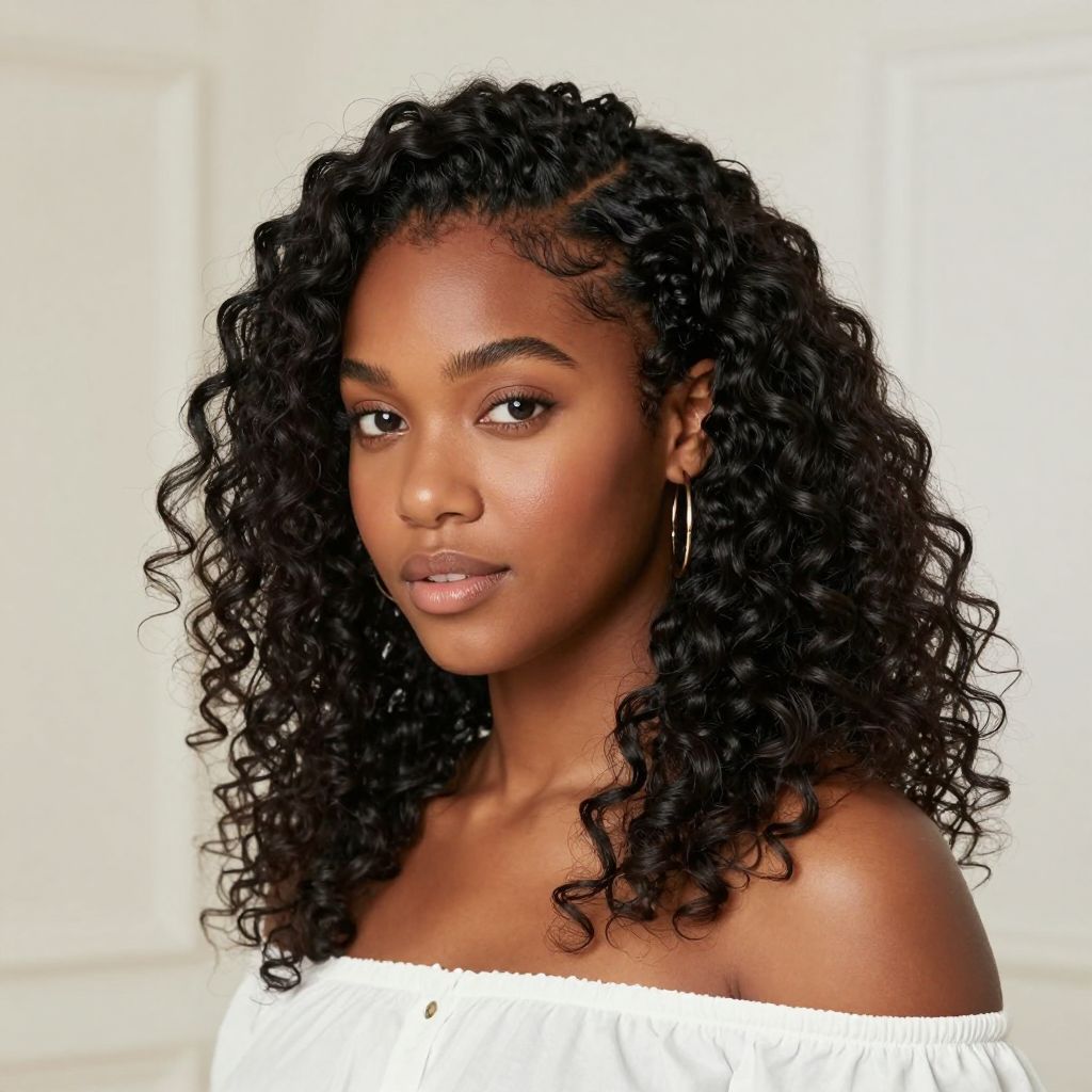 Half-Up Twisted Crown
