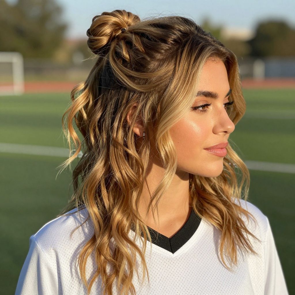 Twisted Half-Up Bun