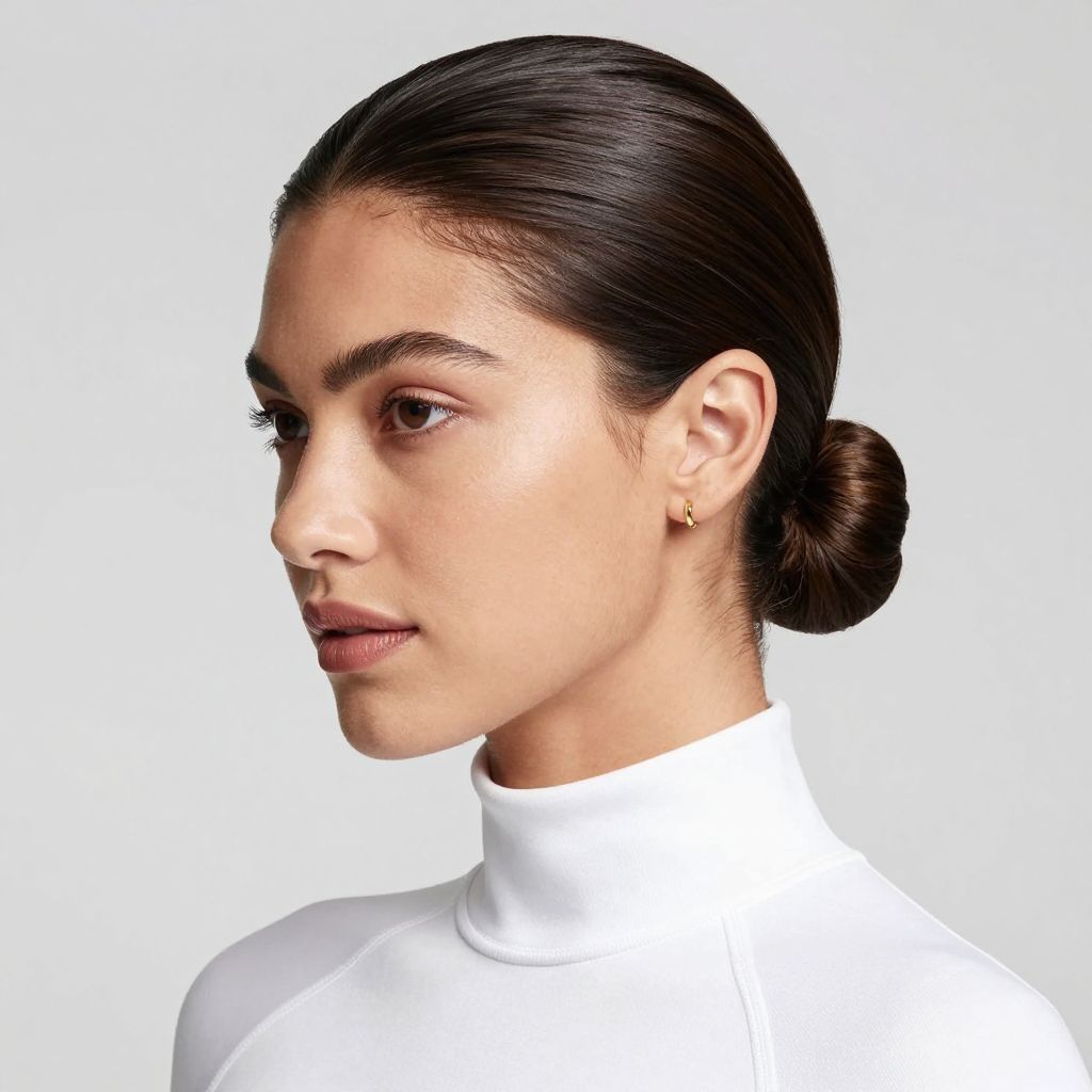 Slicked Back Low Bun
