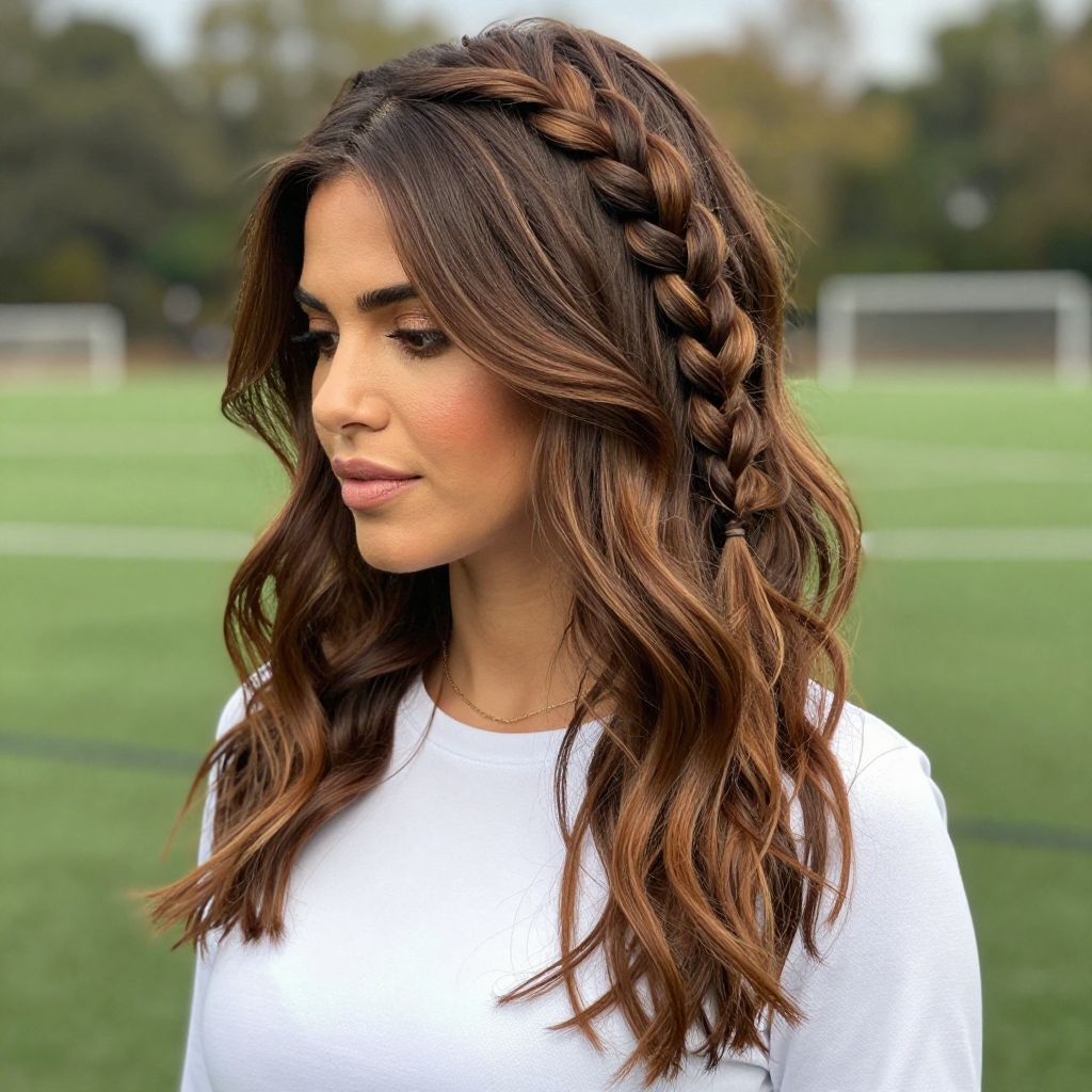 Side-Swept French Braid