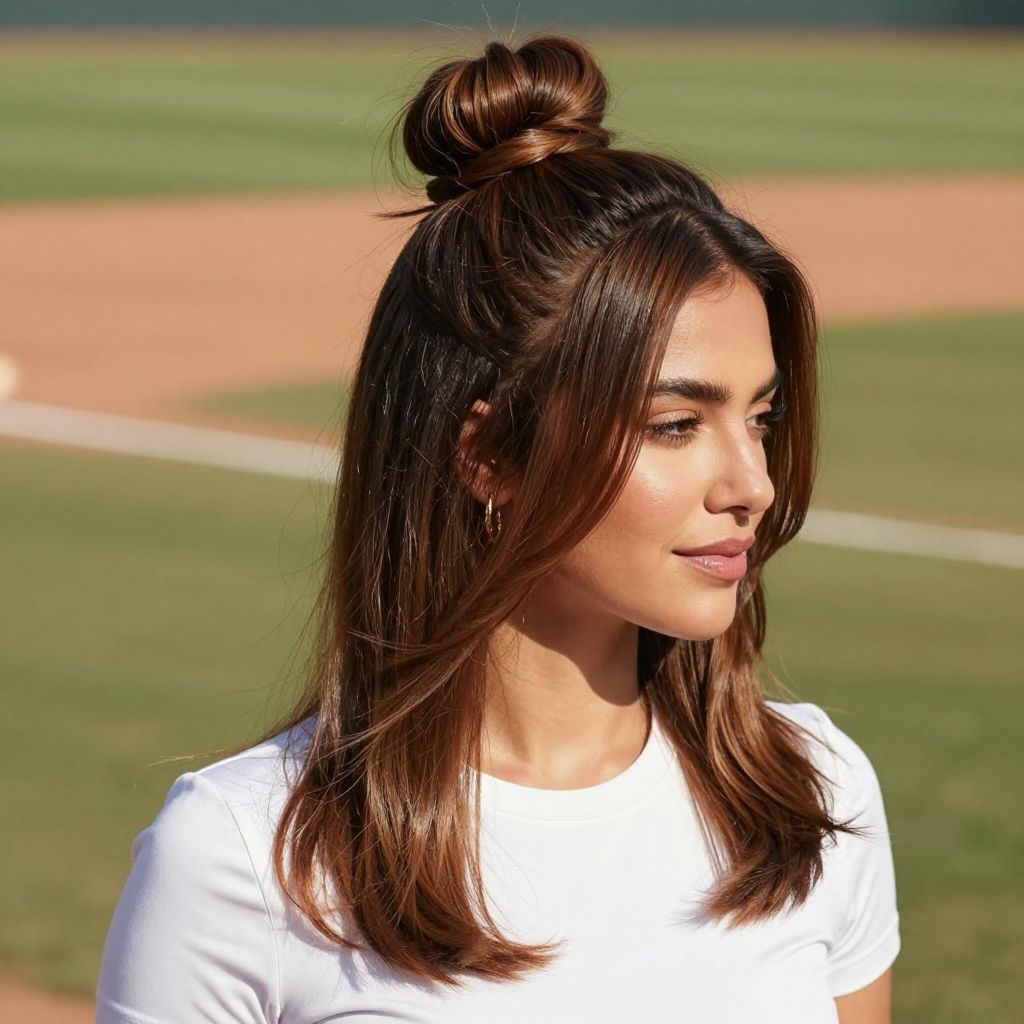 The High Knotted Top Bun