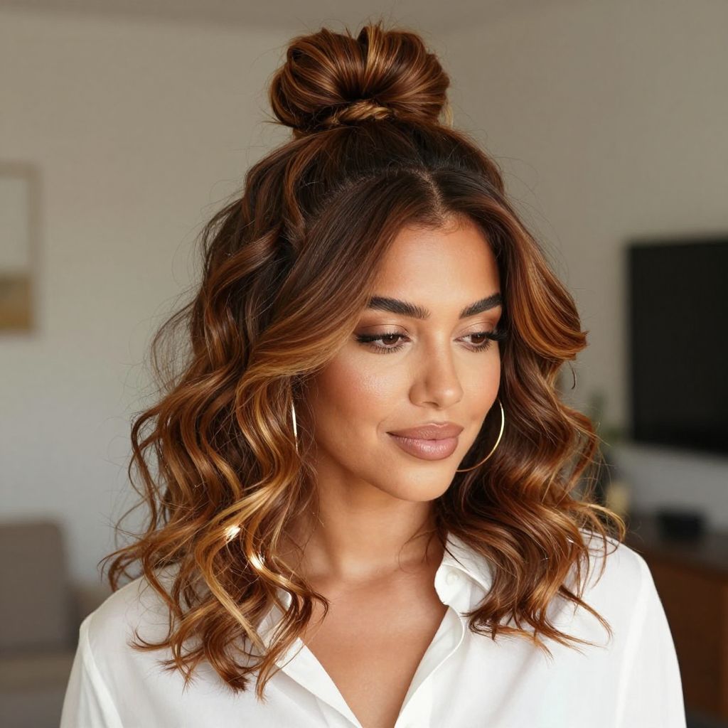The Disco Inspired Top Knot