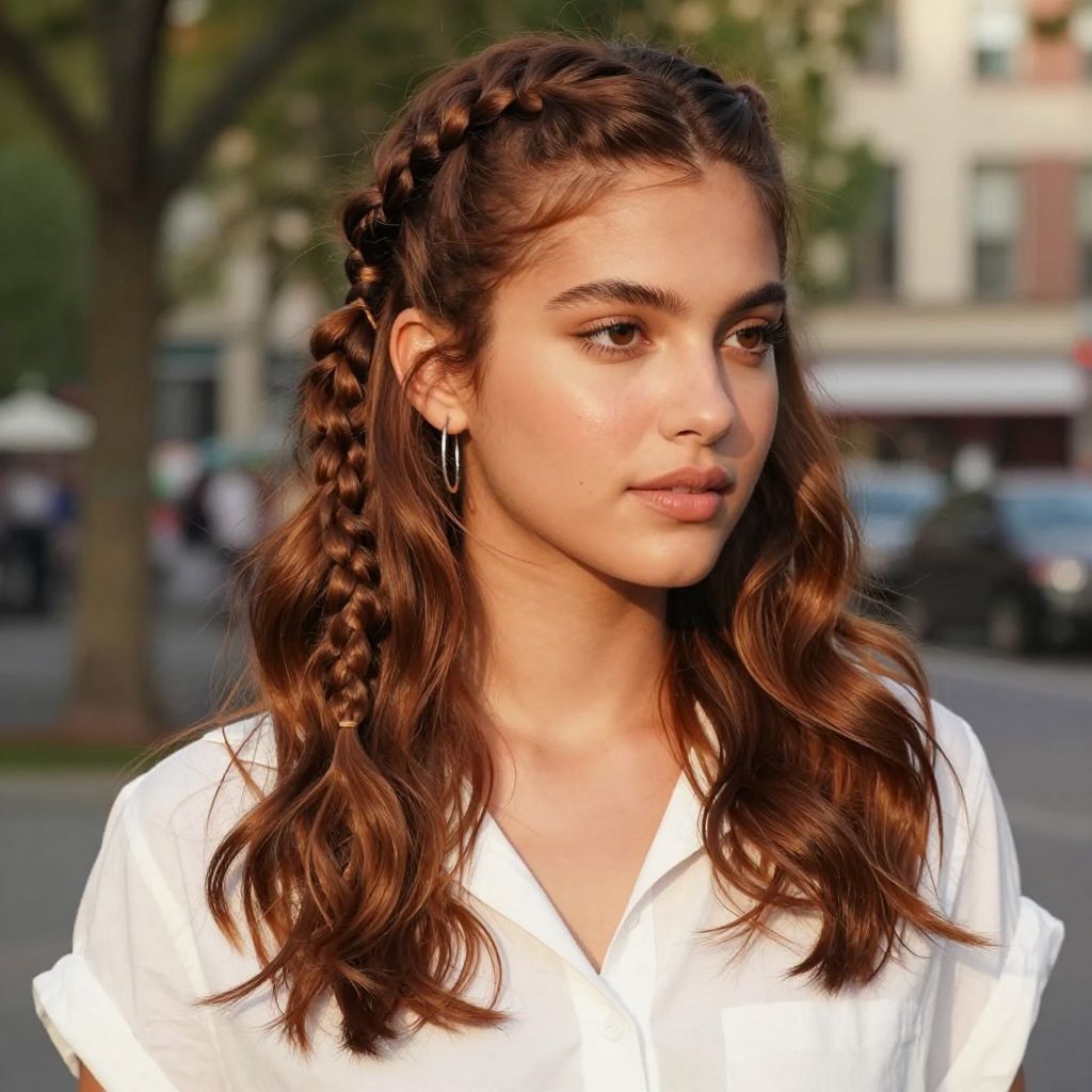 The Braided Mini Ponytails