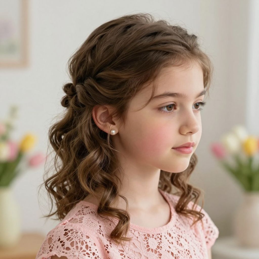 Side Bun with Soft Tendrils