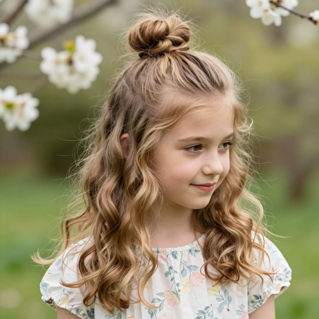 Fluffy Half-Up Bun