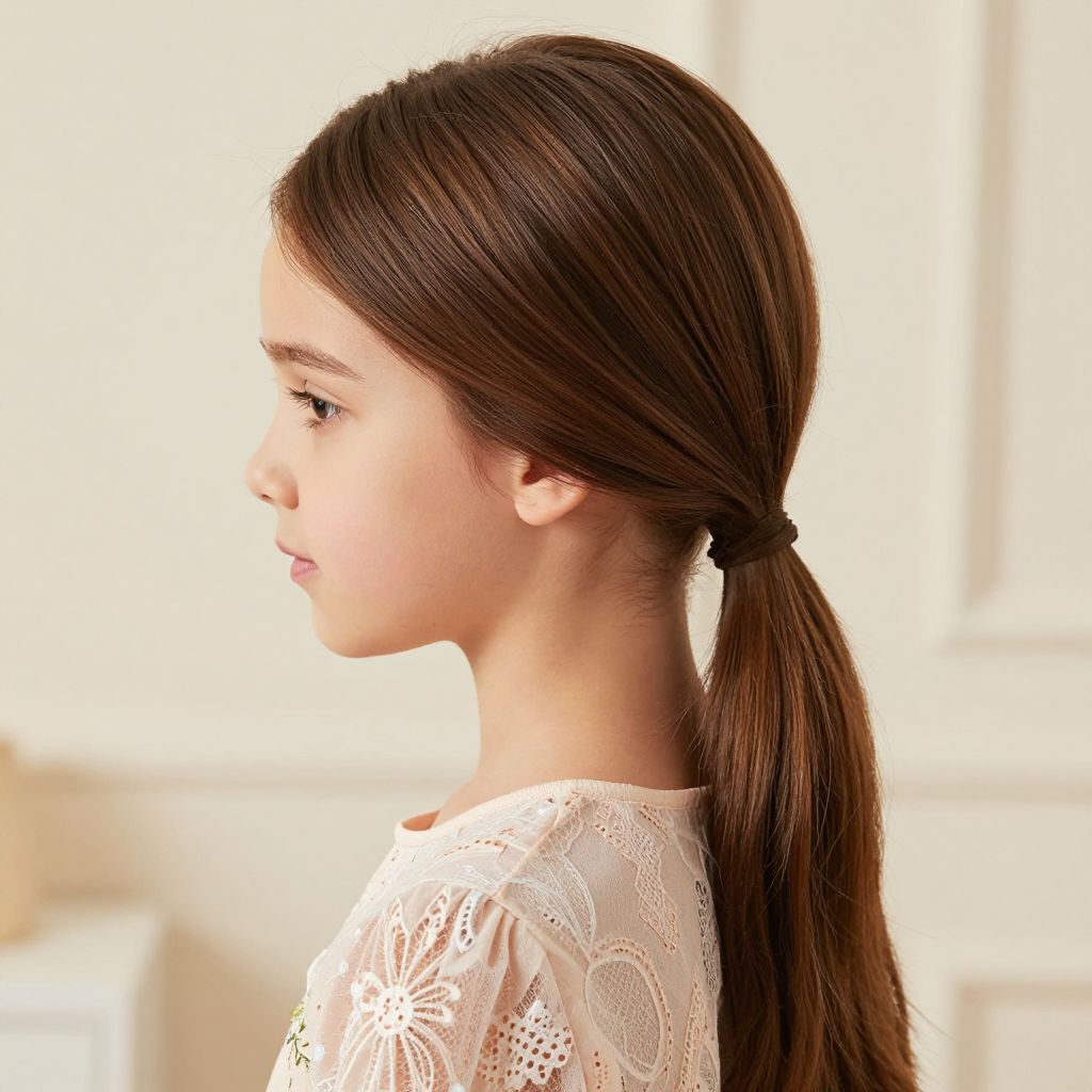 Slicked Back Low Ponytail