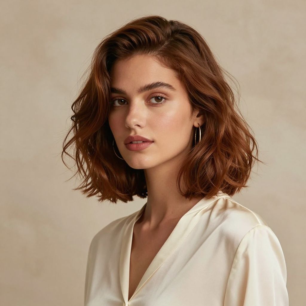 Loose Faux Bob with Raisin Tones