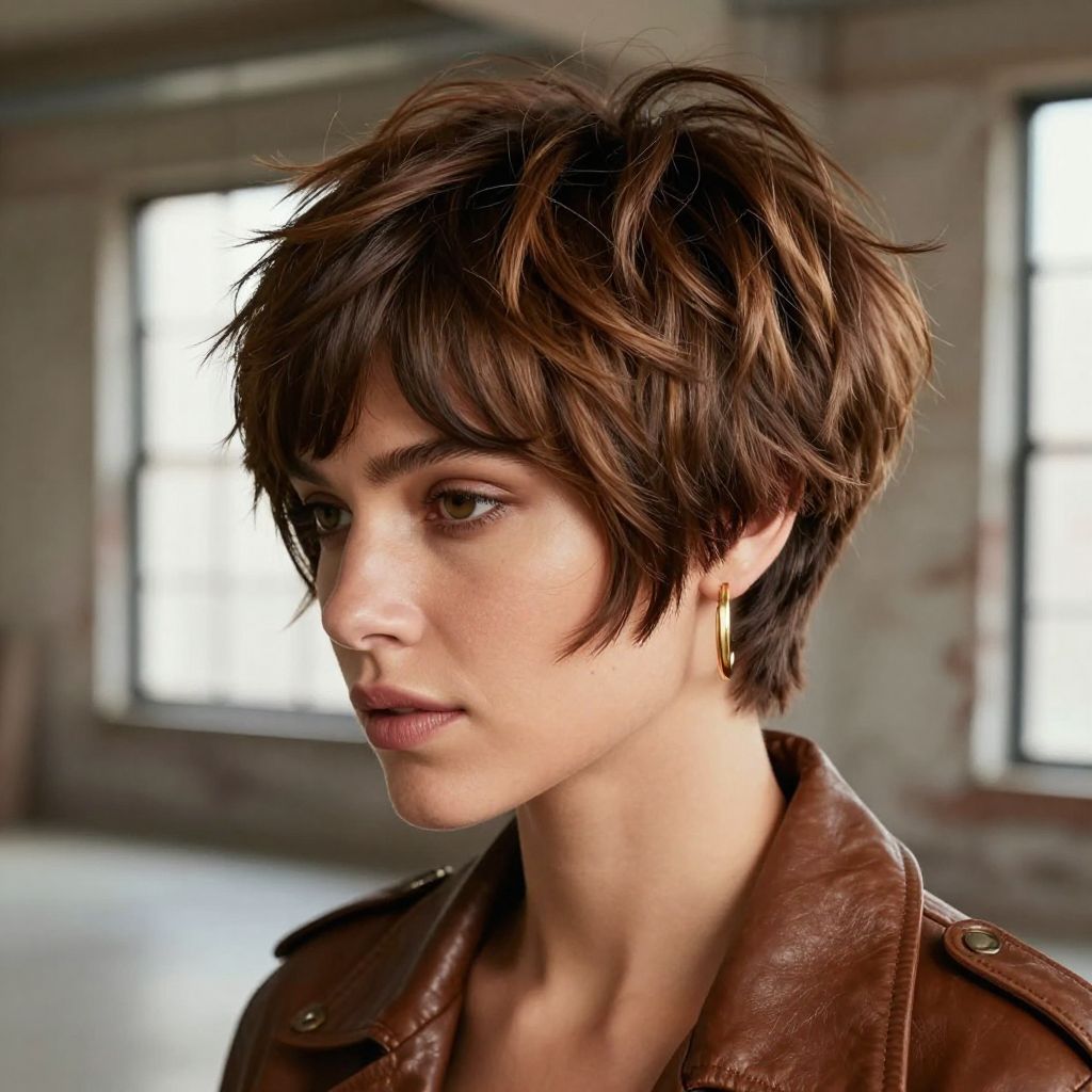 Messy Pixie with Volume