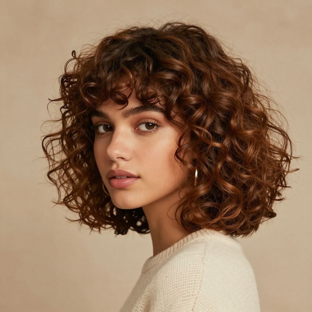 Tousled Curly Bob