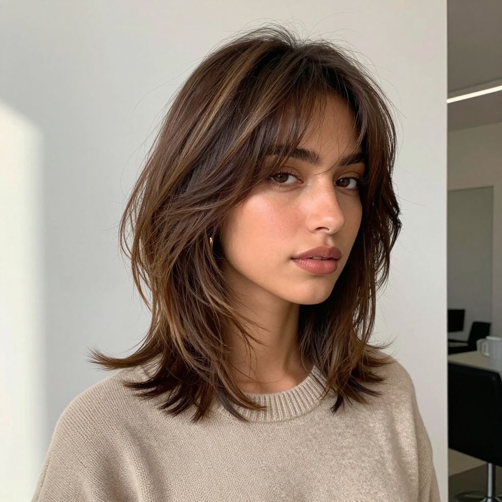 The Soft Bangs and Shag Combo