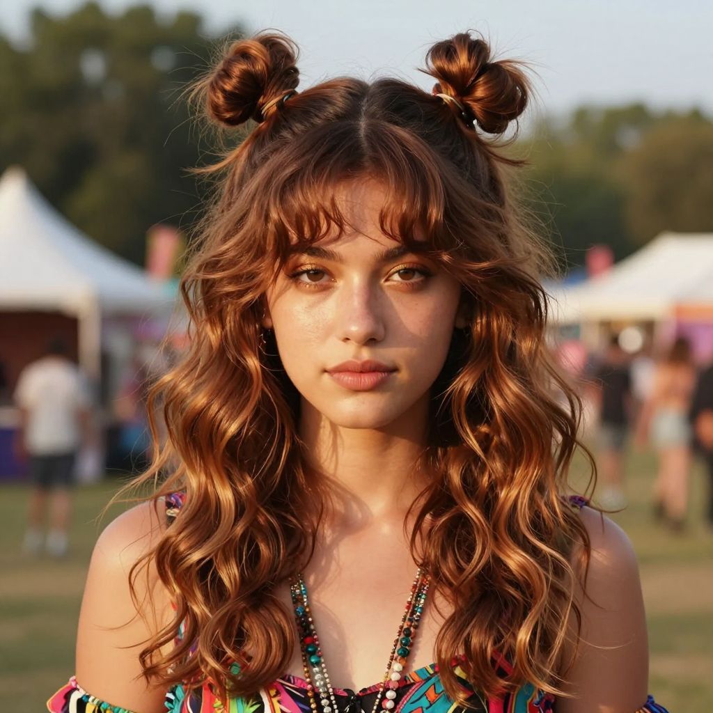 The Half-Up Space Buns