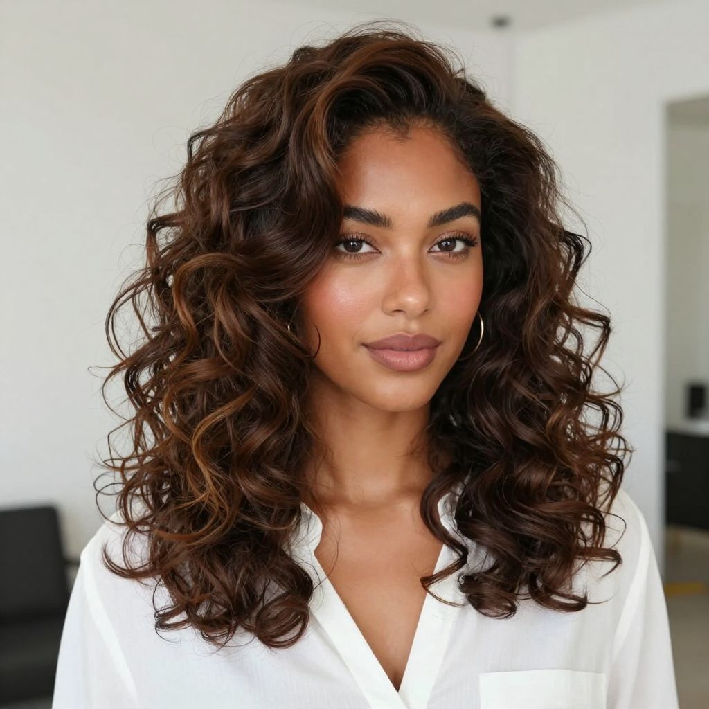 The Defined Half-Curl Updo