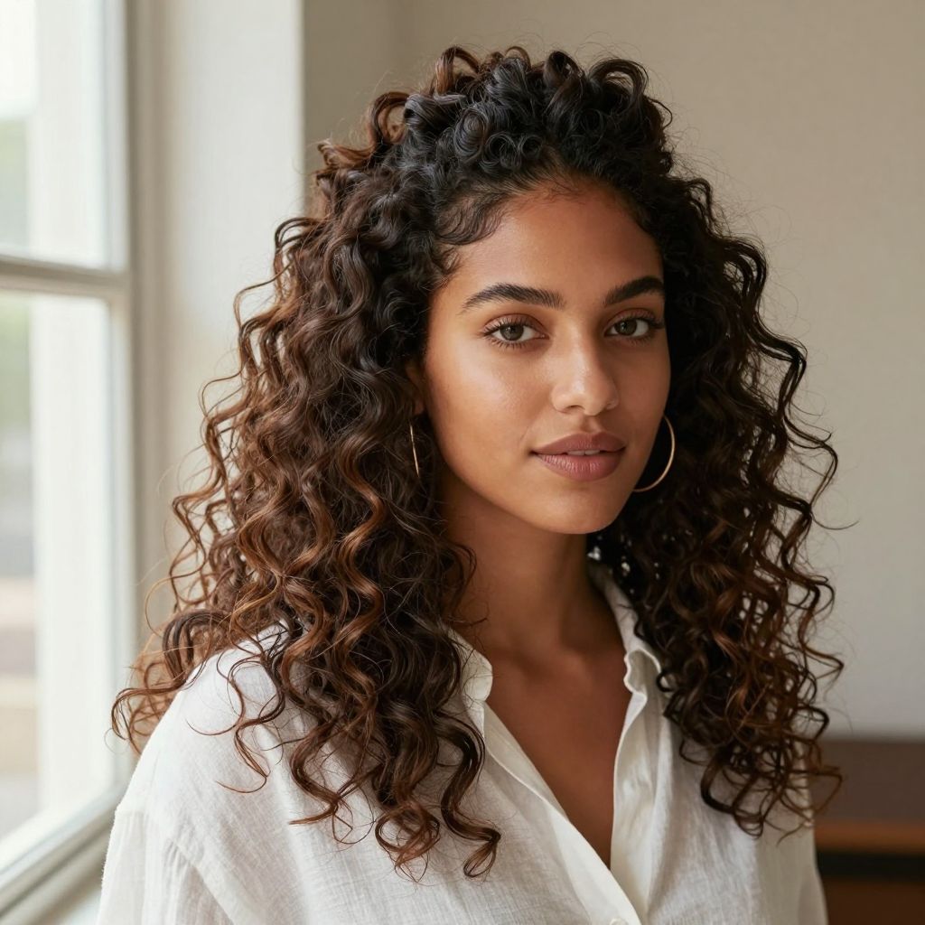 Half Up High Puff