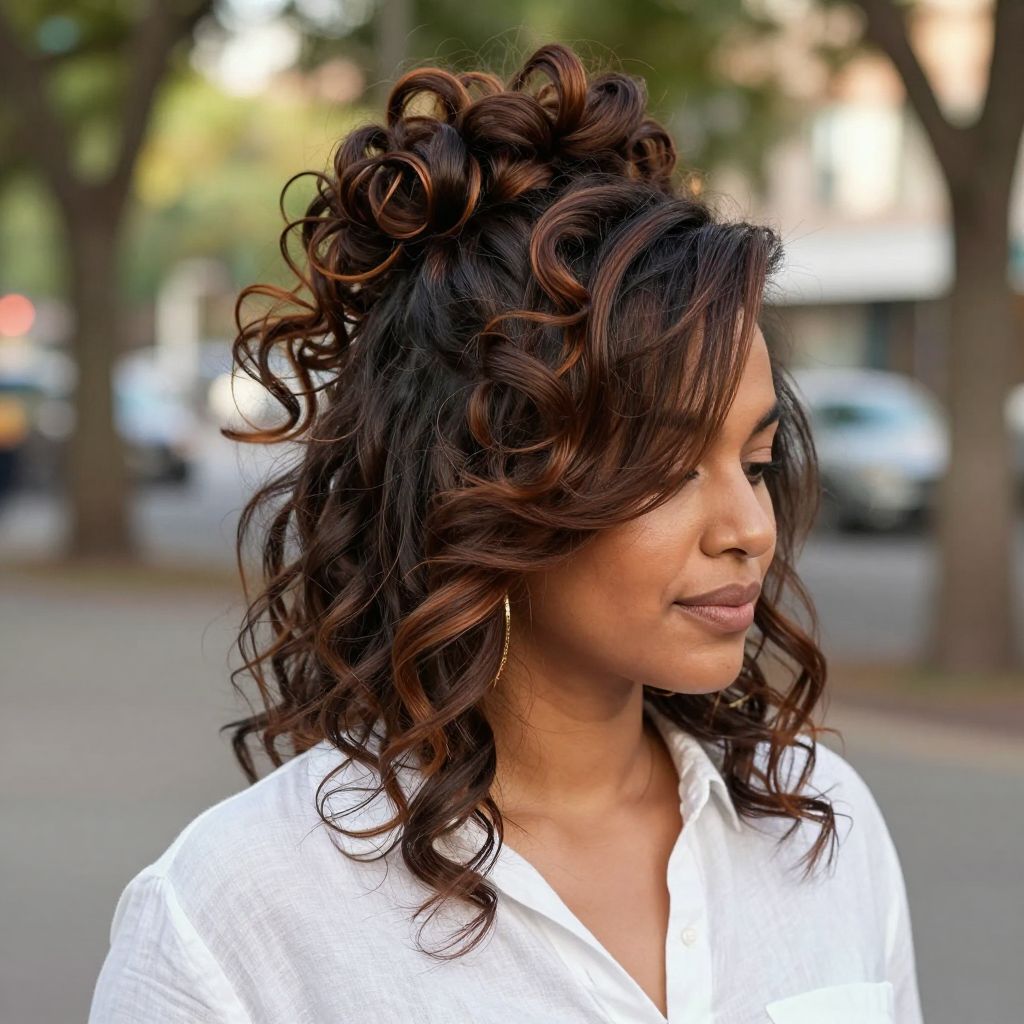 Fluffy Pineapple Updo