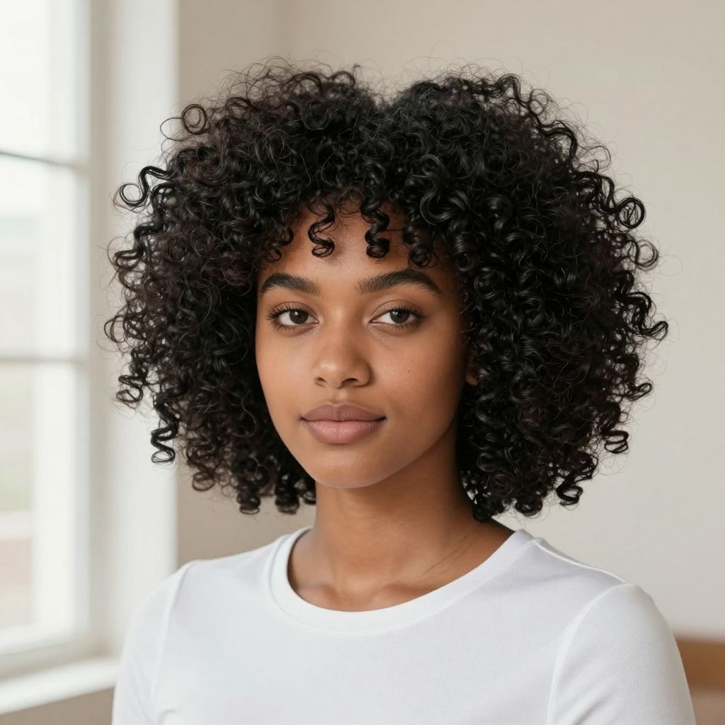 Textured Afro Puff