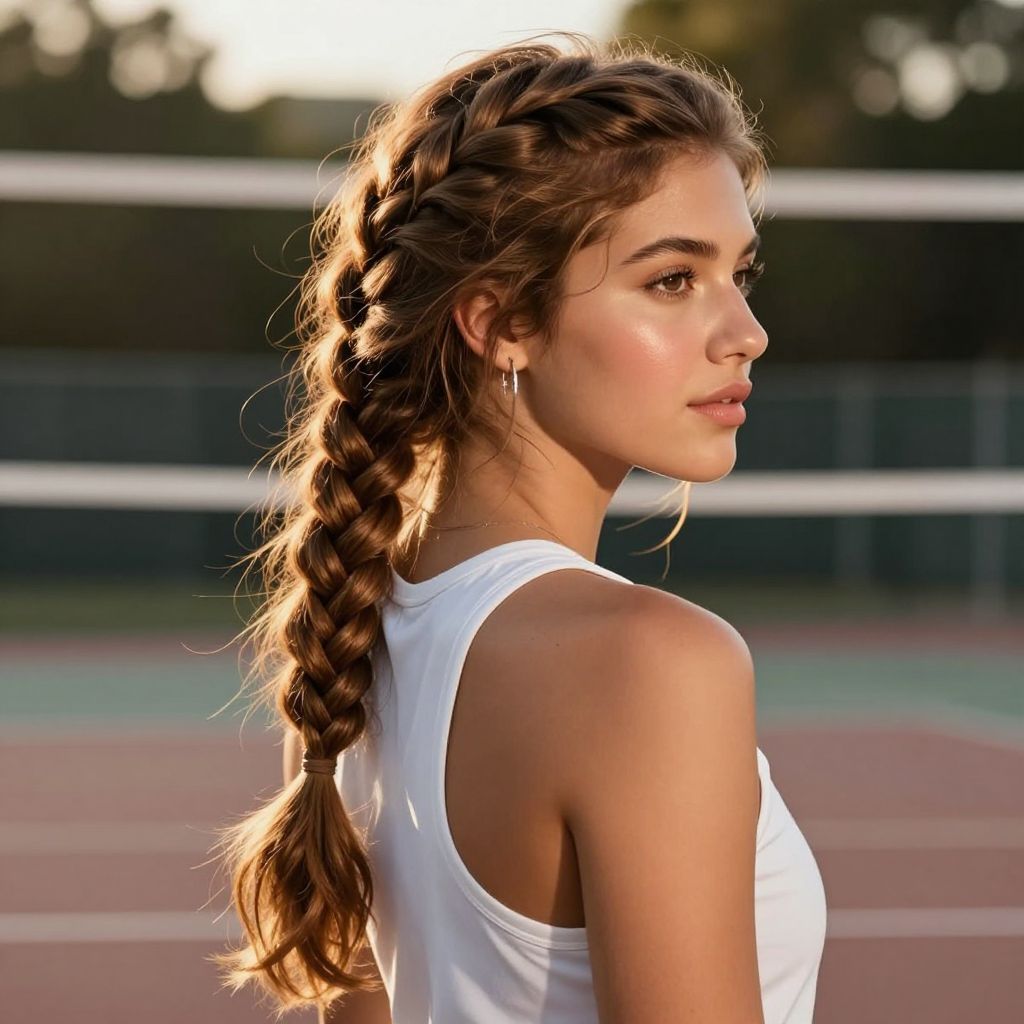 Fishtail Braid with Loose Ends