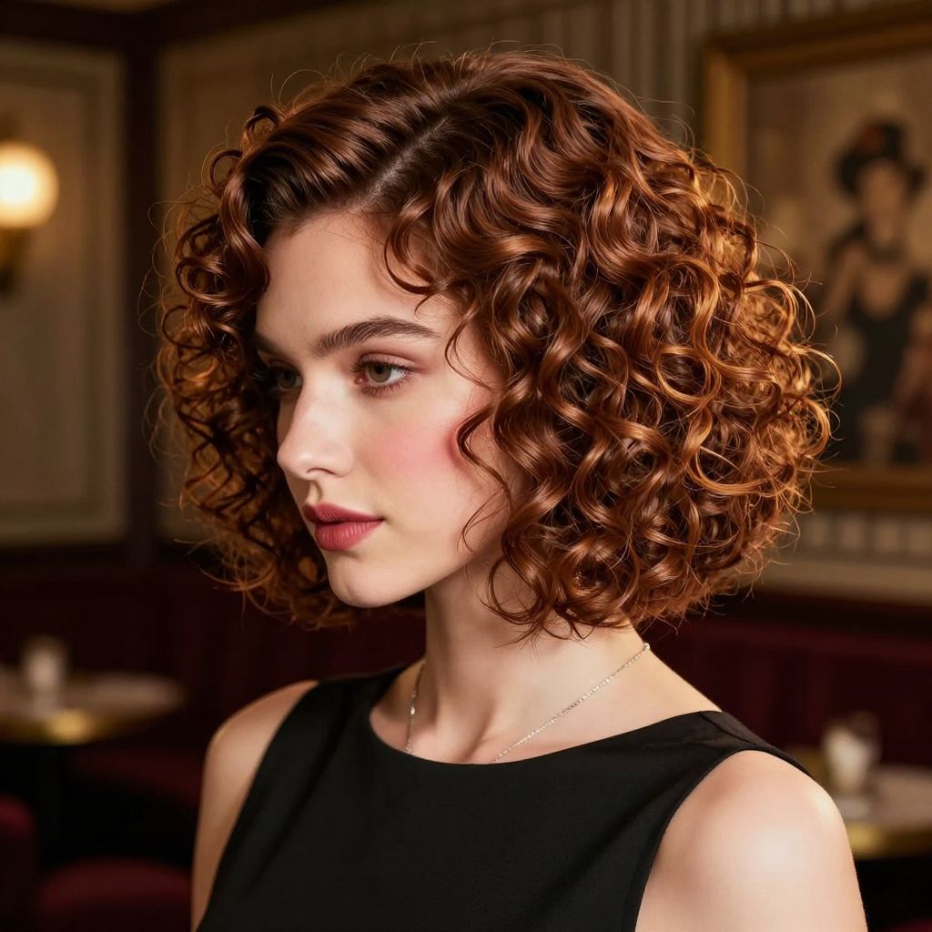 Curled Flapper Bob