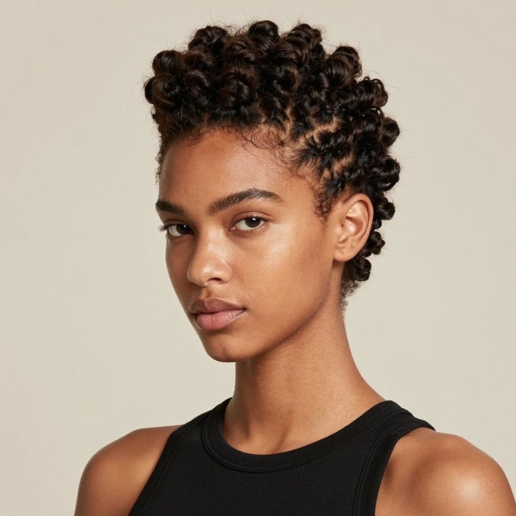 Flat Twist Faux Hawk