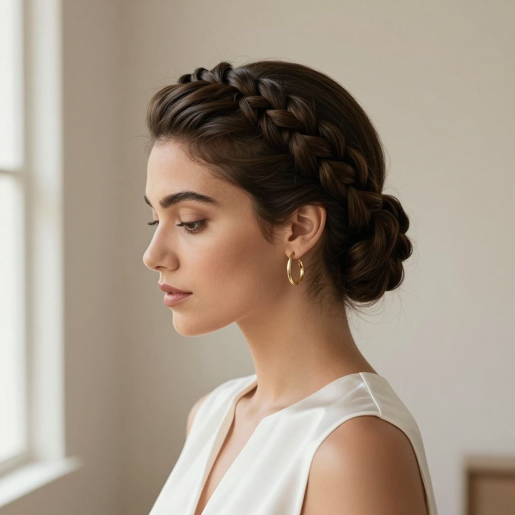 Braided Flat Twist Crown