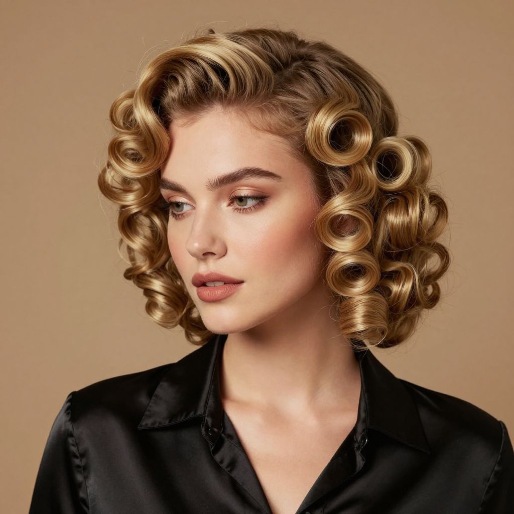 Retro-Inspired Pin Curls