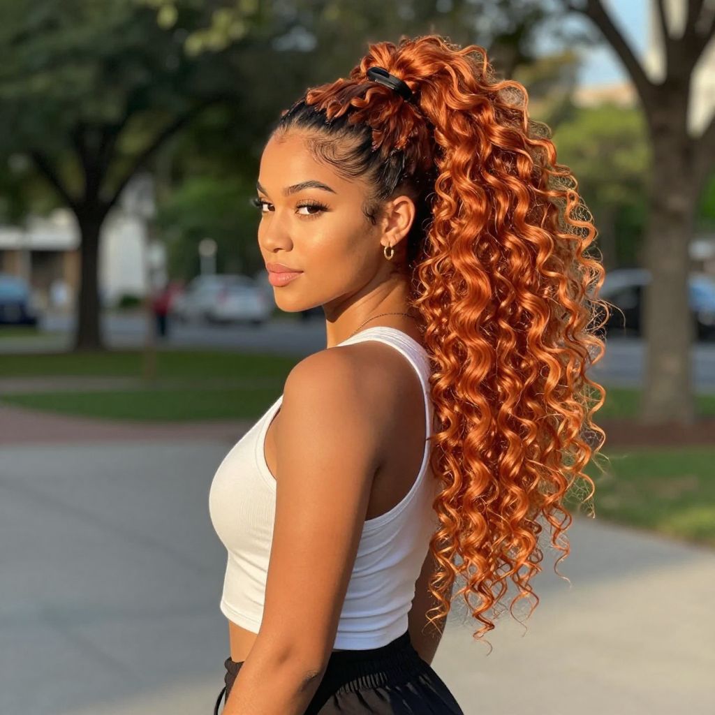 High Volume Curly Ponytail