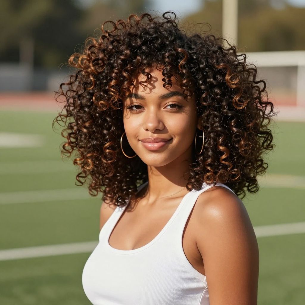 Curly High Puff