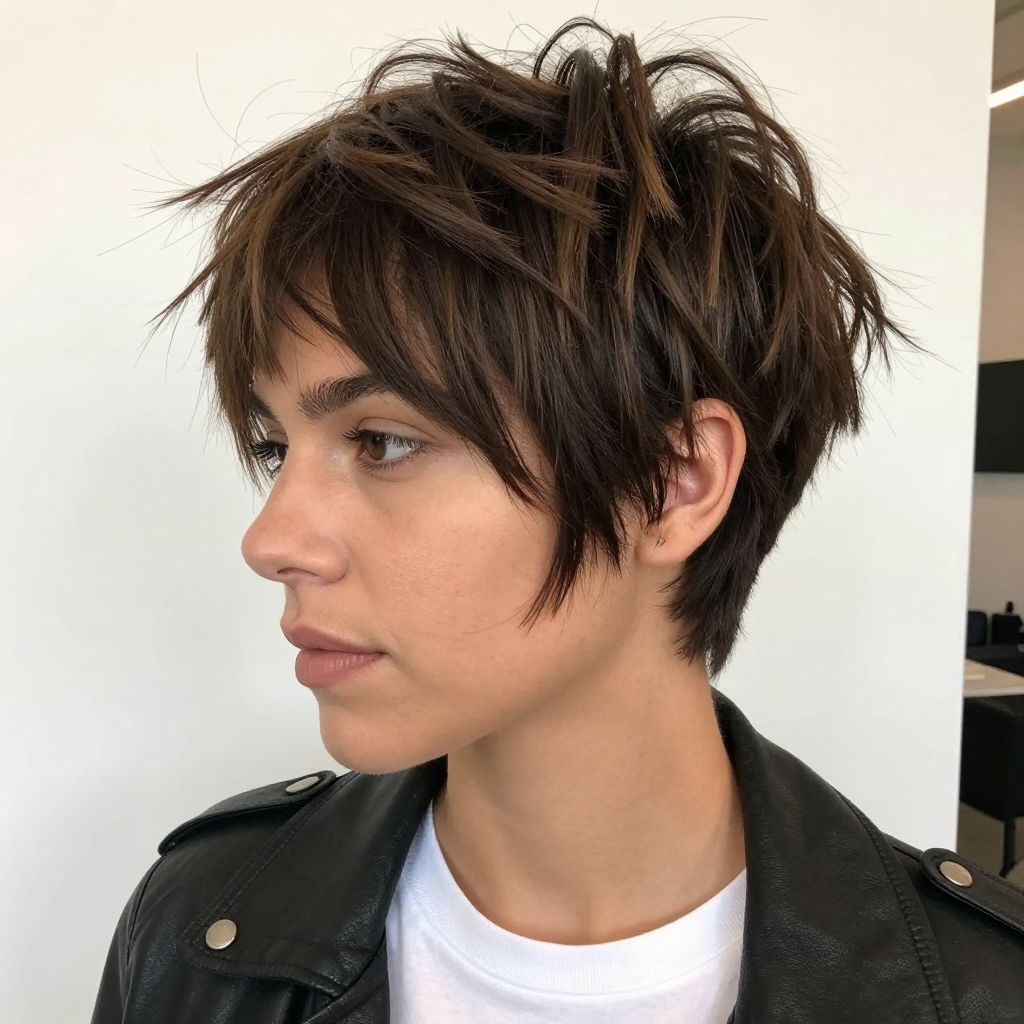 Textured Pixie with Tousled Finish