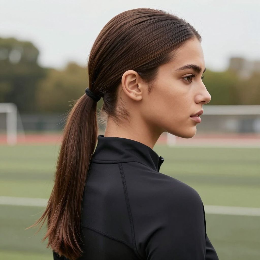 Slicked Back Low Ponytail