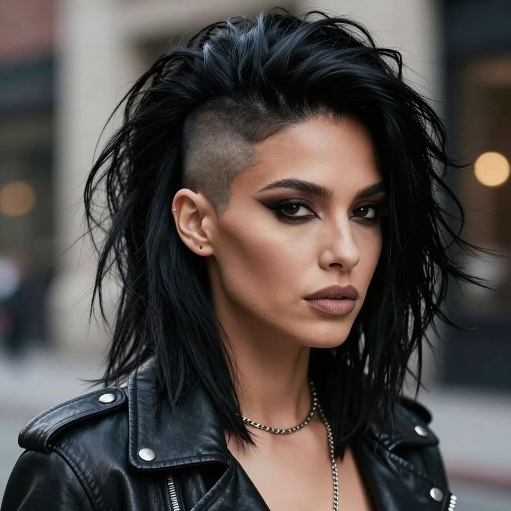 Edgy Undercut with Long Top