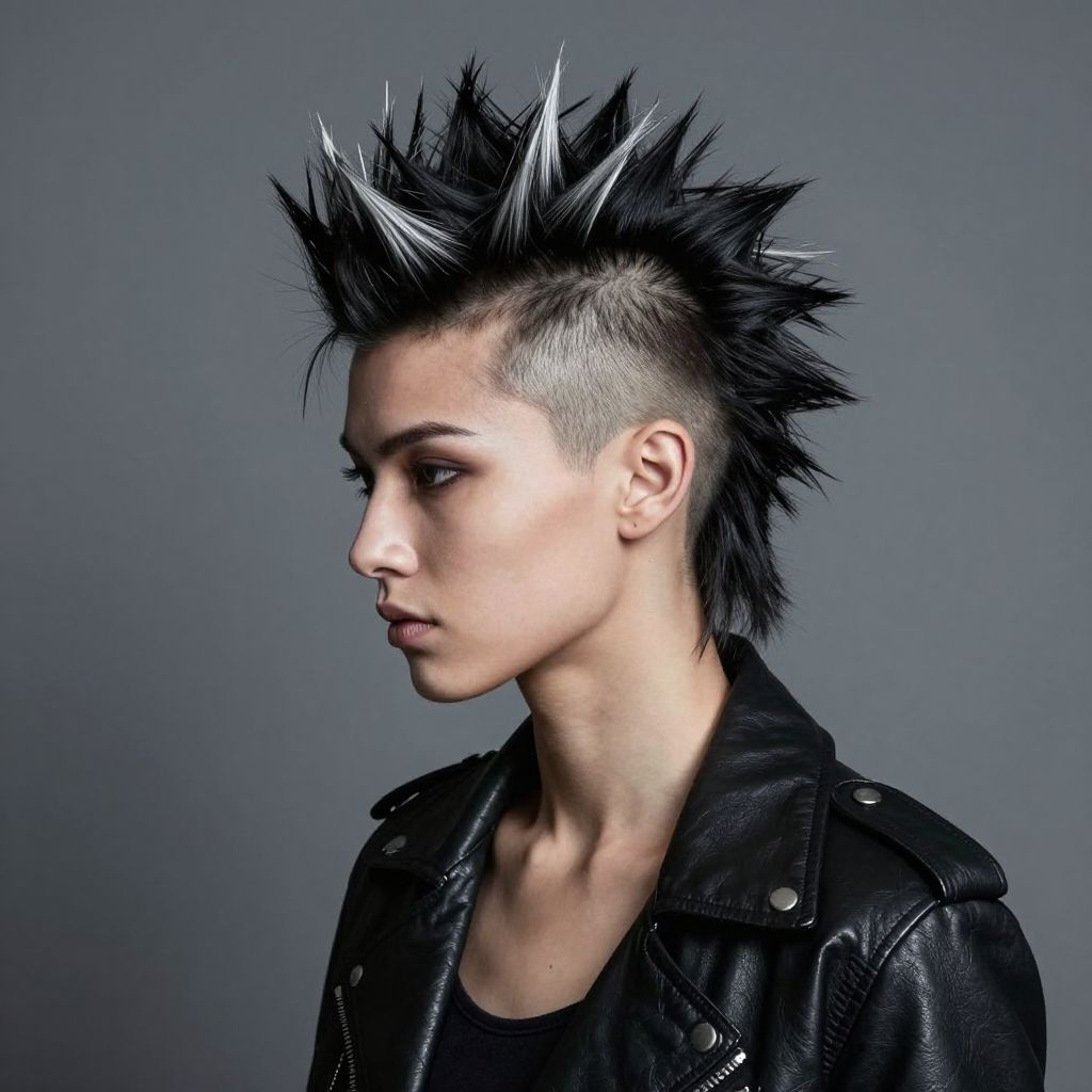 Mohawk Inspired Spiky Style