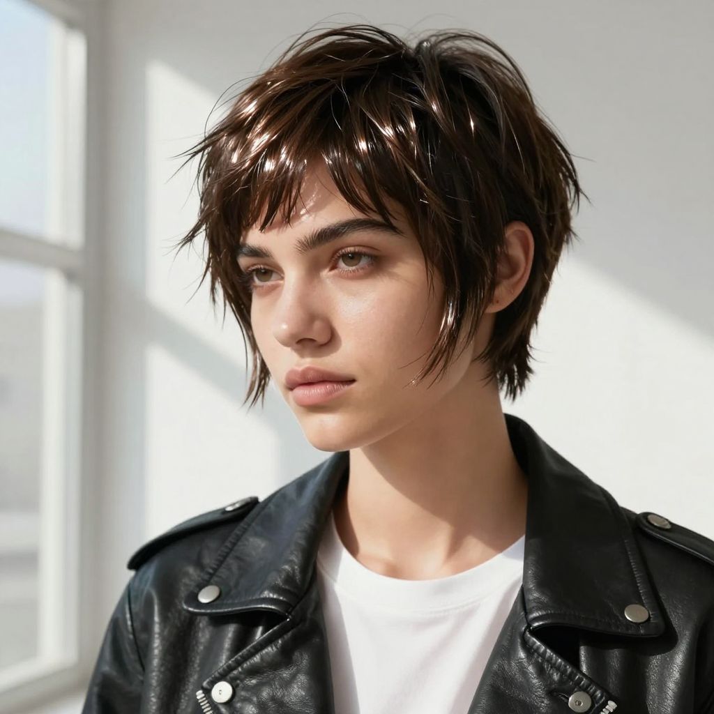 Short Pixie with Shine