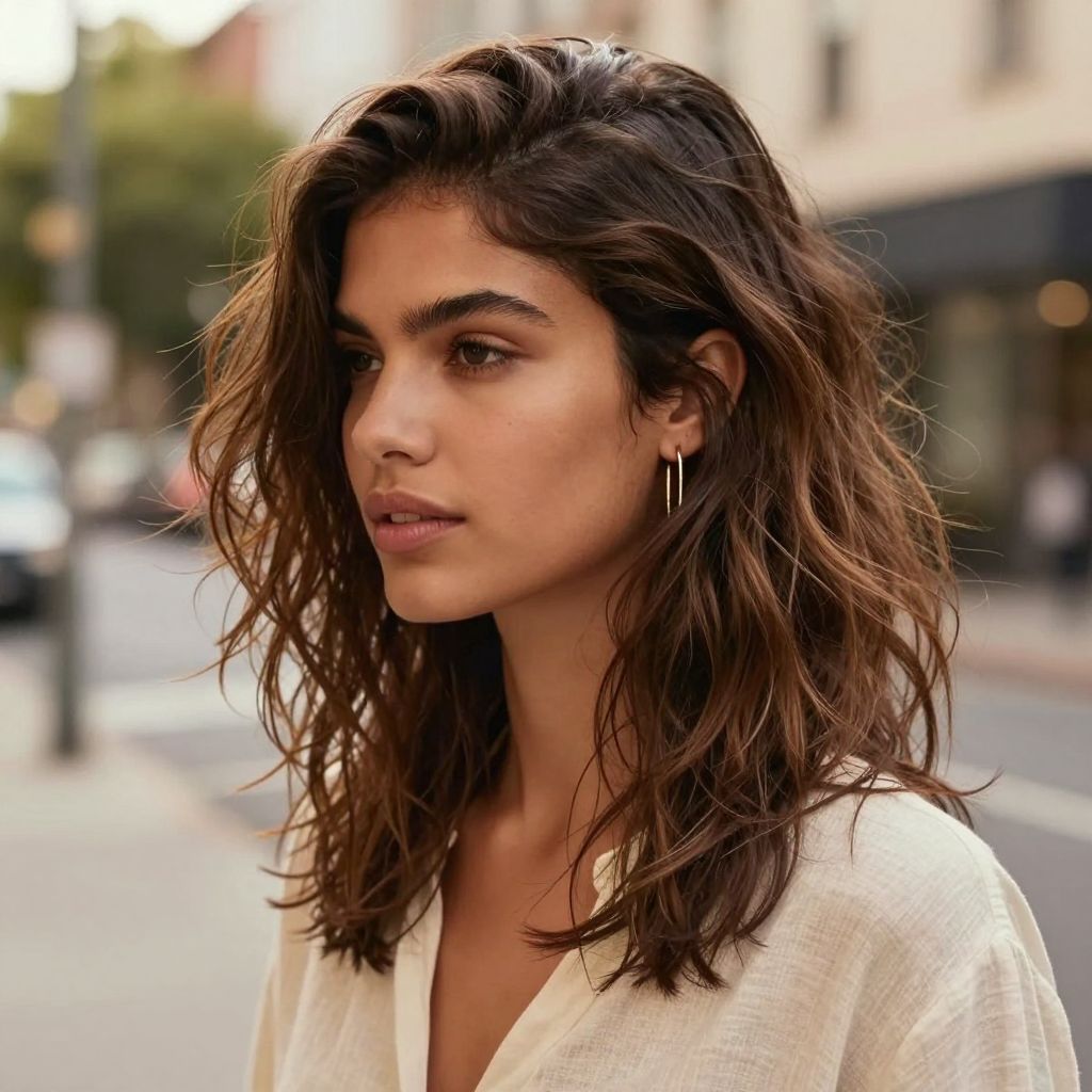 Tousled Side Part